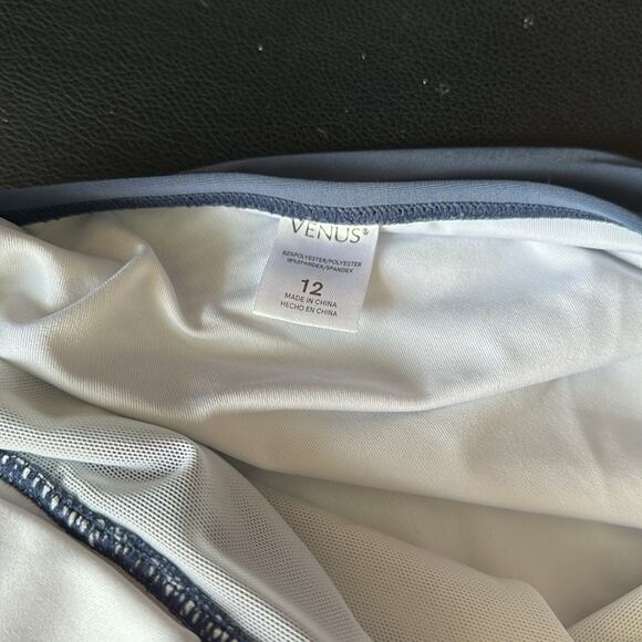 Venus Bohemian One-Piece Swimsuit in Denim Lace Size 12 F12 - Picture 4 of 11